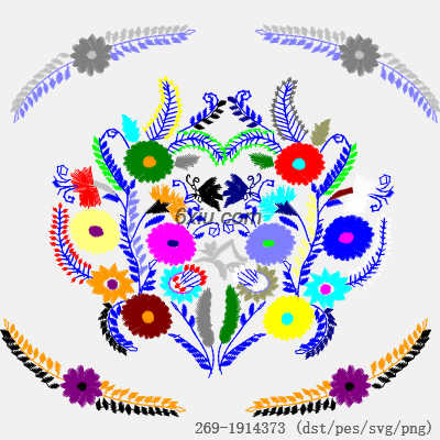 svg矢量绣花图下载