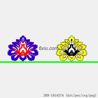 svg矢量绣花图下载