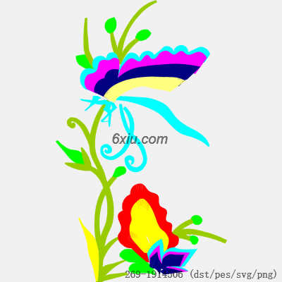 svg矢量绣花图下载