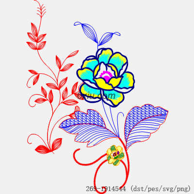 svg矢量绣花图下载