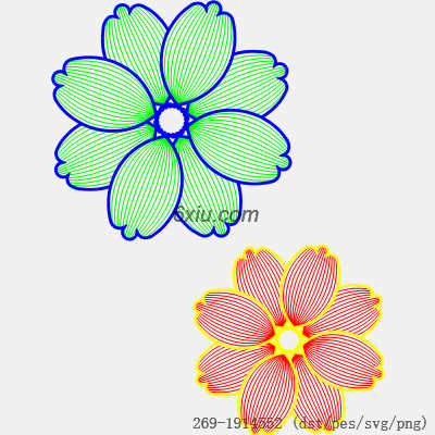 svg矢量绣花图下载
