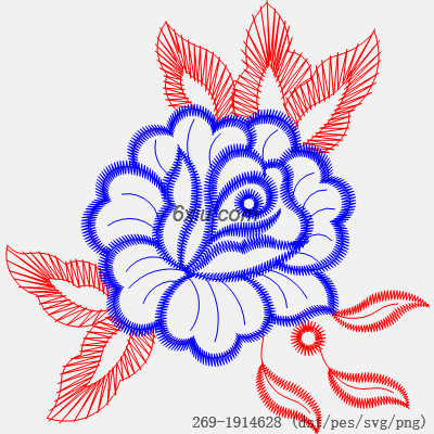 svg矢量绣花图下载