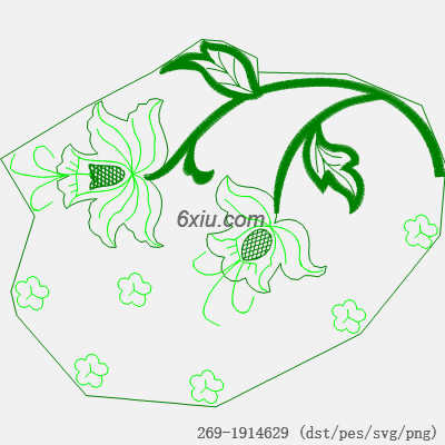 svg矢量绣花图下载