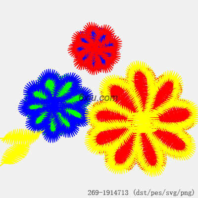 svg矢量绣花图下载