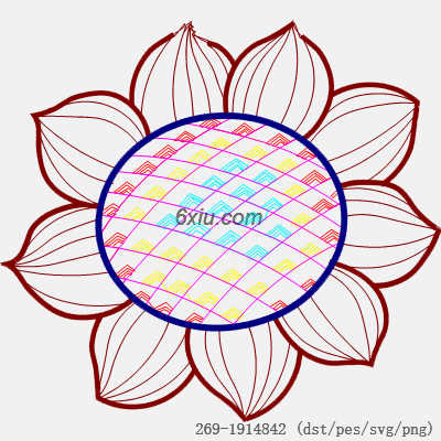 svg矢量绣花图下载