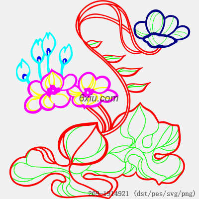 svg矢量绣花图下载