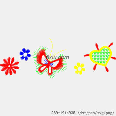 svg矢量绣花图下载