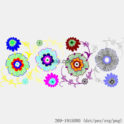 svg矢量绣花图下载