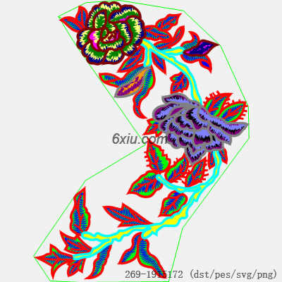 svg矢量绣花图下载