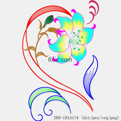 svg矢量绣花图下载