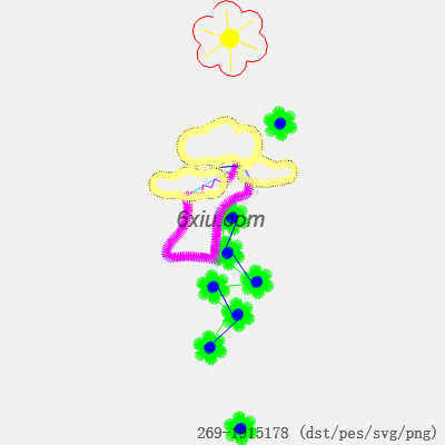 svg矢量绣花图下载
