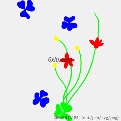 svg矢量绣花图下载