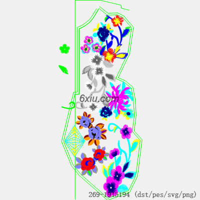 svg矢量绣花图下载