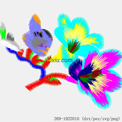 svg矢量绣花图下载