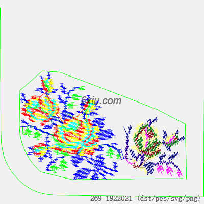 svg矢量绣花图下载