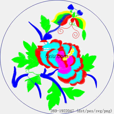 svg矢量绣花图下载