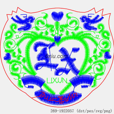 svg矢量绣花图下载