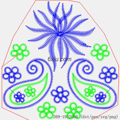 svg矢量绣花图下载