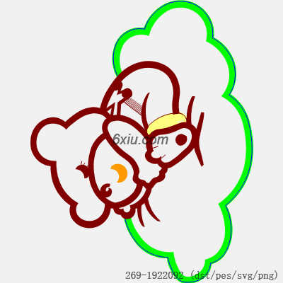 svg矢量绣花图下载