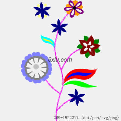 svg矢量绣花图下载