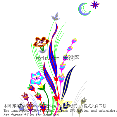 svg矢量绣花图下载