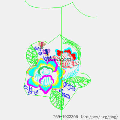 svg矢量绣花图下载