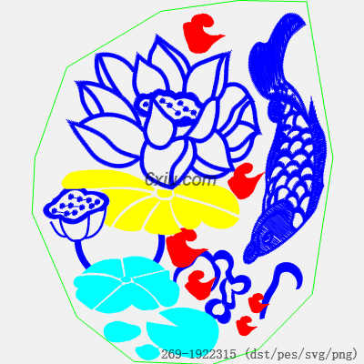 svg矢量绣花图下载