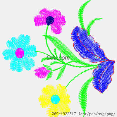 svg矢量绣花图下载