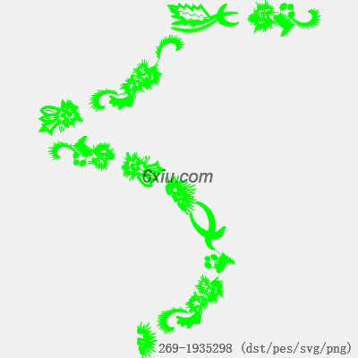 svg矢量绣花图下载