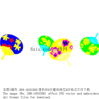 svg矢量绣花图下载