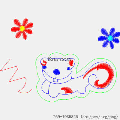 svg矢量绣花图下载