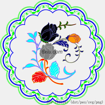 svg矢量绣花图下载