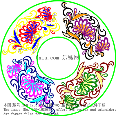svg矢量绣花图下载