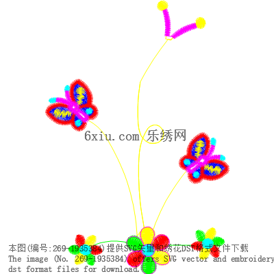 svg矢量绣花图下载