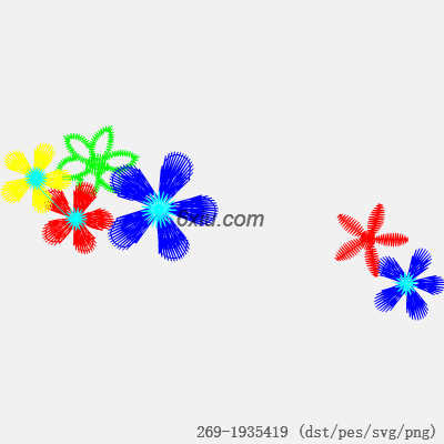 svg矢量绣花图下载