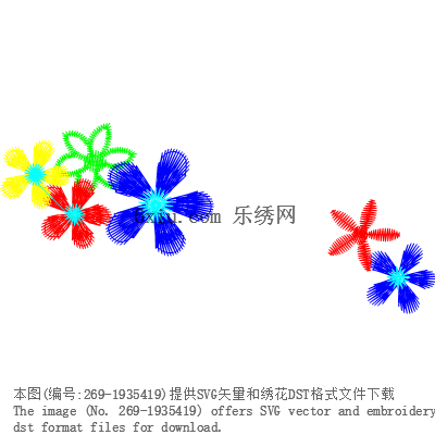 svg矢量绣花图下载
