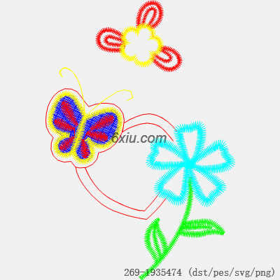 svg矢量绣花图下载