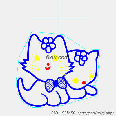 svg矢量绣花图下载