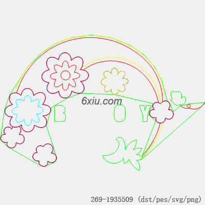 svg矢量绣花图下载