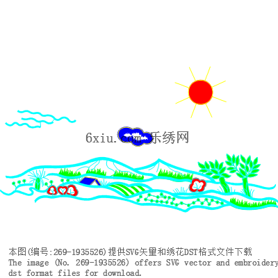 svg矢量绣花图下载
