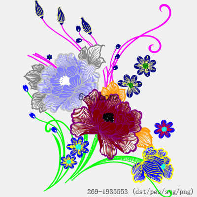 svg矢量绣花图下载