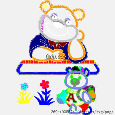 svg矢量绣花图下载