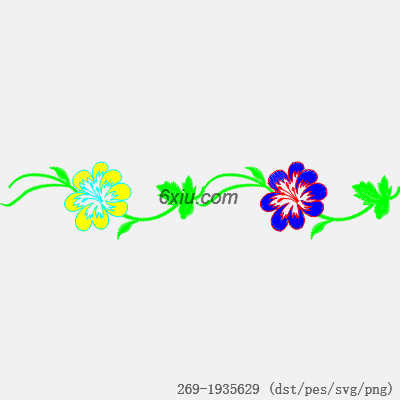 svg矢量绣花图下载