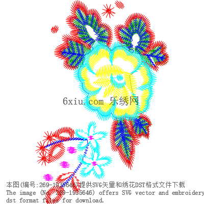 svg矢量绣花图下载