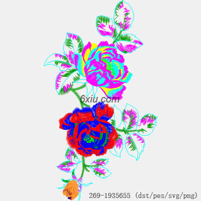 svg矢量绣花图下载