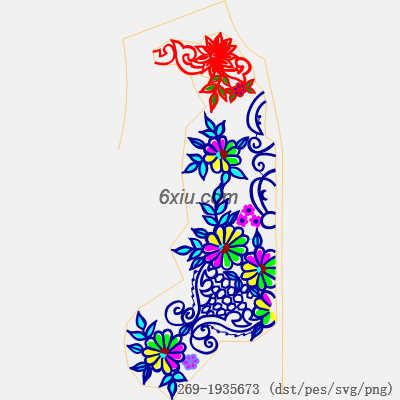 svg矢量绣花图下载