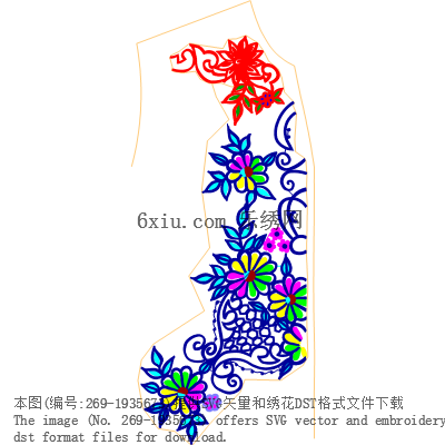svg矢量绣花图下载
