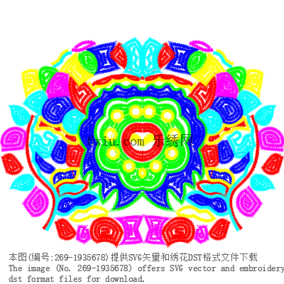 svg矢量绣花图下载