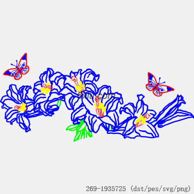 svg矢量绣花图下载