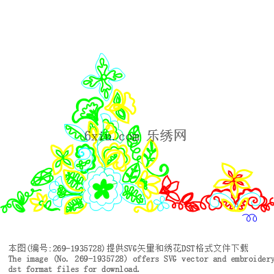 svg矢量绣花图下载